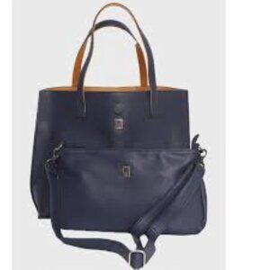 Set of 2 Brooklyn Industries Bags Tote & Crossbody | Pebbled Vegan Leather